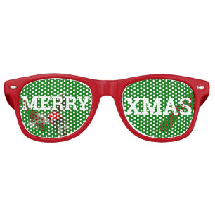 MERRY XMAS retro Shades / Fun Party Sunglasses
