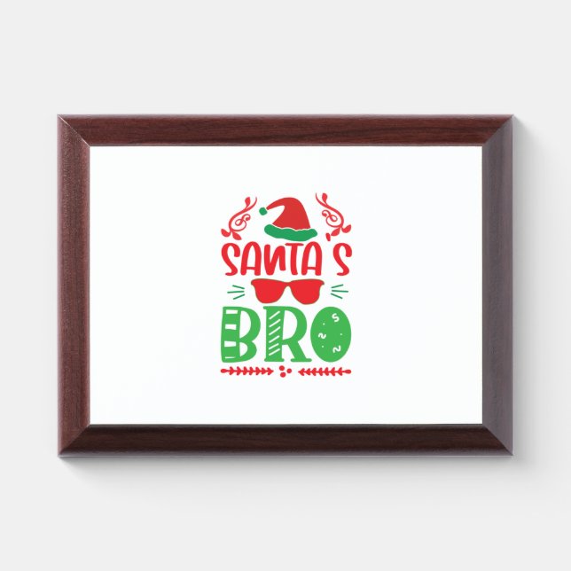 Merry Xmas Santas Brother Award Plaque (Horizontal)