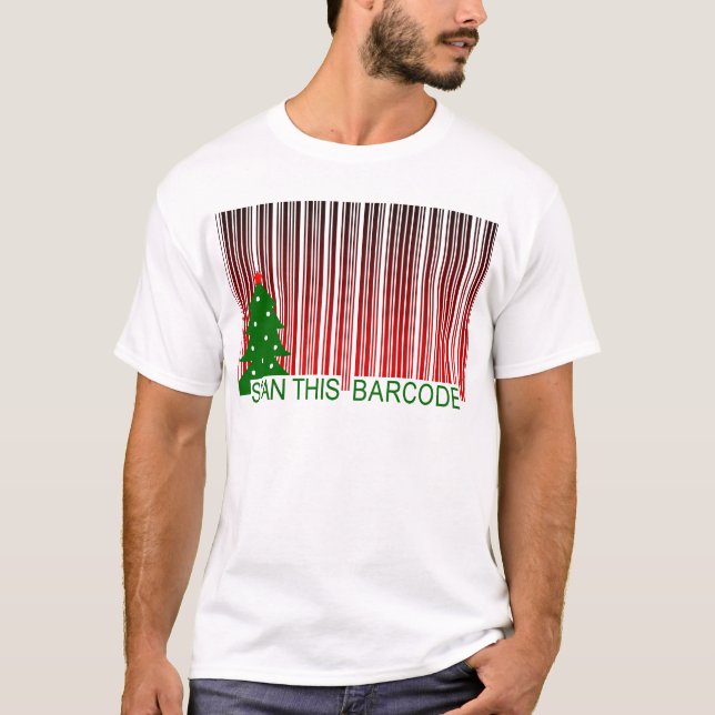 MERRY XMAS : scan this barcode T-Shirt (Front)