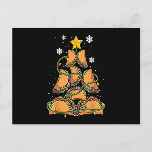 Merry Xmas Tacos Shirt For Men Christmas Tacos Tr Postcard