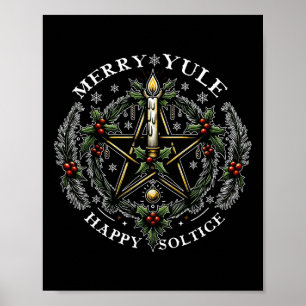 Merry Yule & Happy Solstice Poster