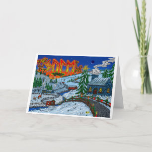 Merry Yule Greeting Card