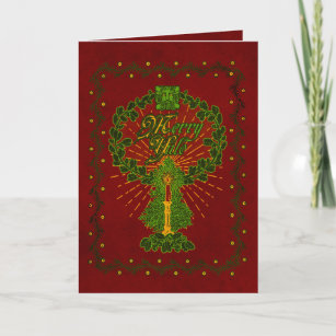 "Merry Yule" Holiday Greeting Card