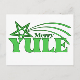Merry Yule Holiday Postcard