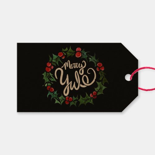 Merry Yule Pagan Holidays Wiccan Blessed Yule Gift Tags