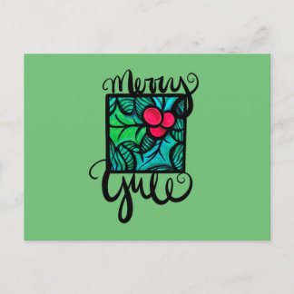 Merry Yule                                         Postcard
