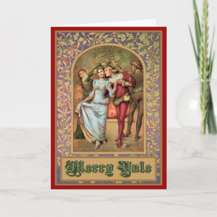 Merry Yule — Vintage Medieval Holiday Card