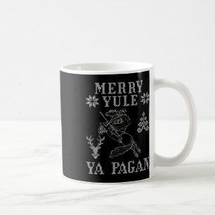 Merry Yule Ya Pagan Odin On Sleipnir Viking Christ Coffee Mug