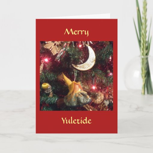 Merry Yuletide Holiday Card Zazzle