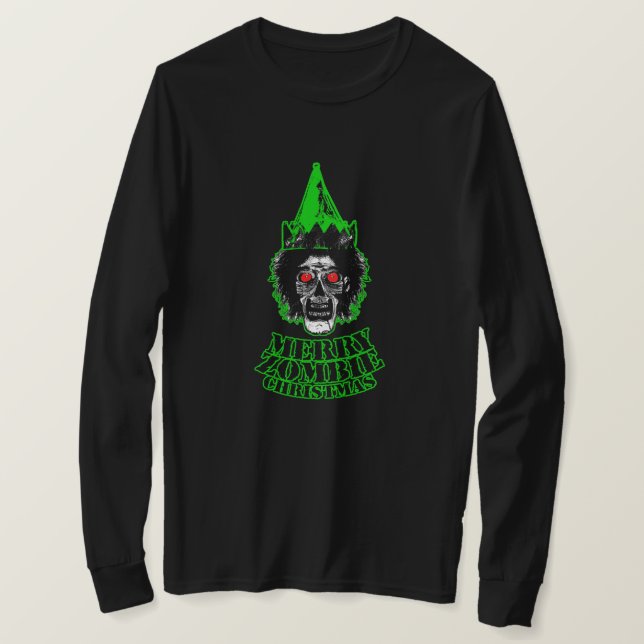 Merry Zombie Christmas T-Shirt (Design Front)