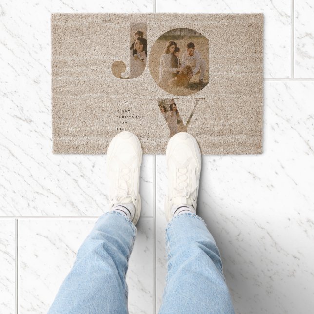 MerryChristmasfromGallegoFamily Coir Door Mat  (Insitu)