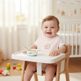 MerryMist Baby Dreams: Winter Blush – Ethereal Nur Bib