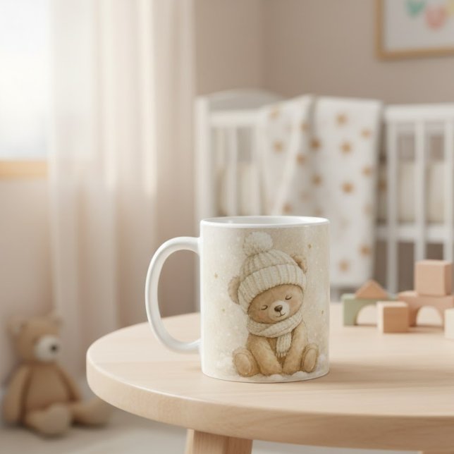 MerryMist Baby Dreams: Winter Blush – Ethereal Nur Coffee Mug (Creator Uploaded)