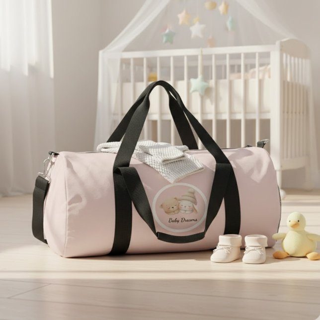 MerryMist Baby Dreams: Winter Blush – Ethereal Nur Duffle Bag (Creator Uploaded)