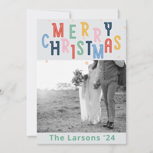 Merry's colorful Christmas Card (Front)