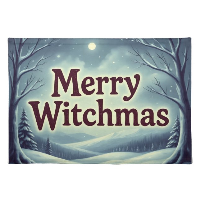 MerryWitchmas Cloth Placemat (Front)
