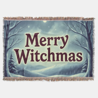 MerryWitchmas Throw Blanket