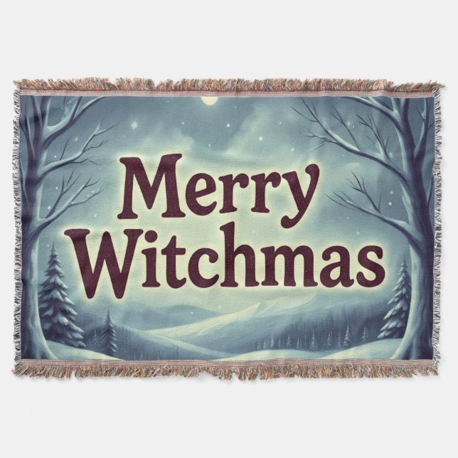 MerryWitchmas Throw Blanket (Front)