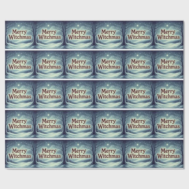 MerryWitchmas Wrapping Paper (Flat)