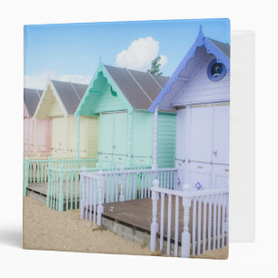 Mersea Island Beach Huts 3 Ring Binder