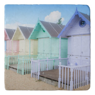 Mersea Island Beach Huts Trivet
