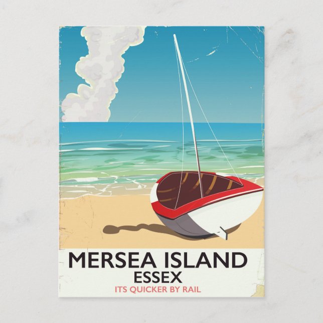 Mersea Island Essex Vintage poster Postcard (Front)