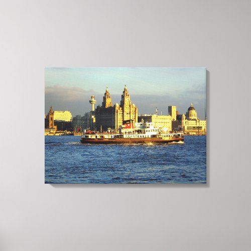 Mersey Ferry  Liverpool Waterfront Canvas Print
