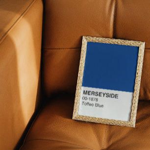 Merseyside Toffee Blue - Full Width Poster