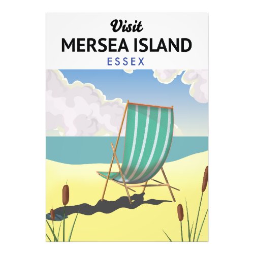 Mersia island Essex travel poster
