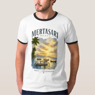 Mertasari Beach Bali Basic Ringer T-Shirt