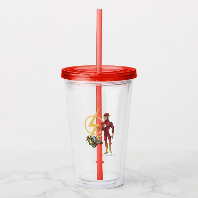 Merton & The Flash Acrylic Tumbler (Front)