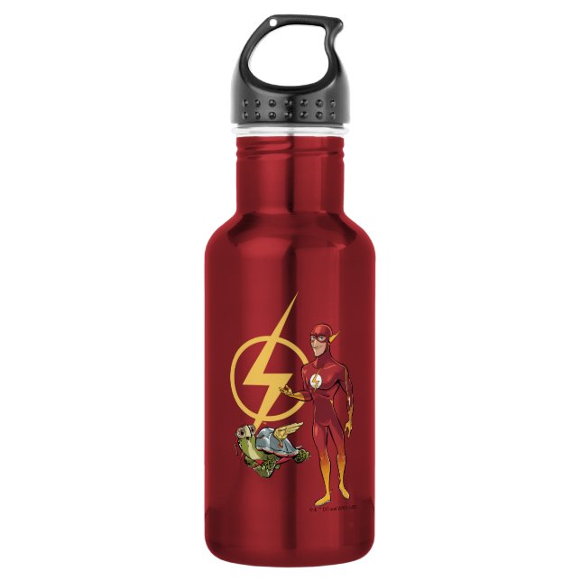 Merton & The Flash Stainless Steel Water Bottle (Front)