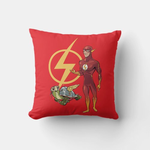 Merton  The Flash Throw Pillow