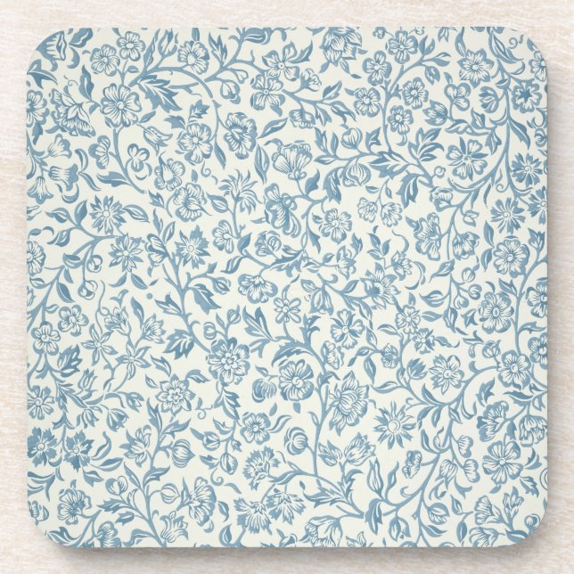 Merton, wallpaper design drink coaster (Front)