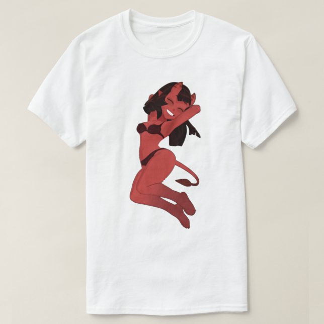 Meru The Succubus Cute Trendy Stiker-Bad Girl    T-Shirt (Design Front)