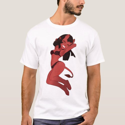 Meru The Succubus Cute Trendy Stiker_Bad Girl    T_Shirt