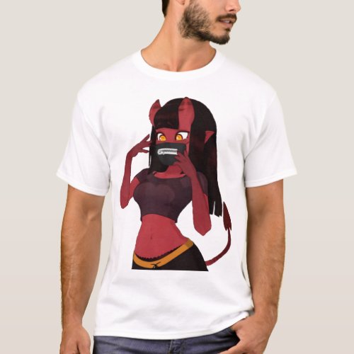 Meru The Succubus trendy girl   T_Shirt