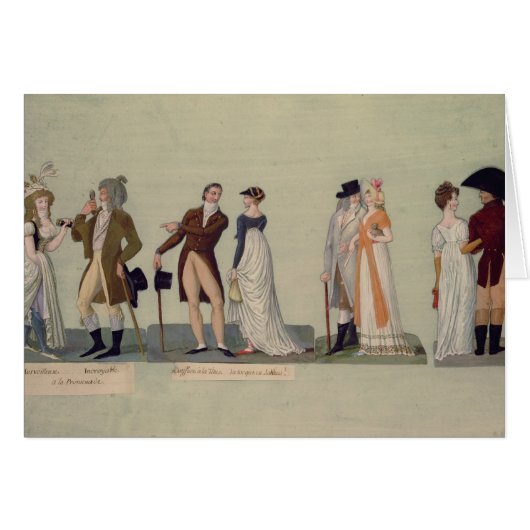 Merveilleuse...Incroyable promenading Cards (Front Horizontal)
