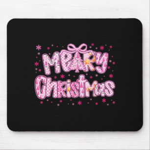 Mery Christmas Cute Nk Coquette Pajamas Xmas Women Mouse Pad