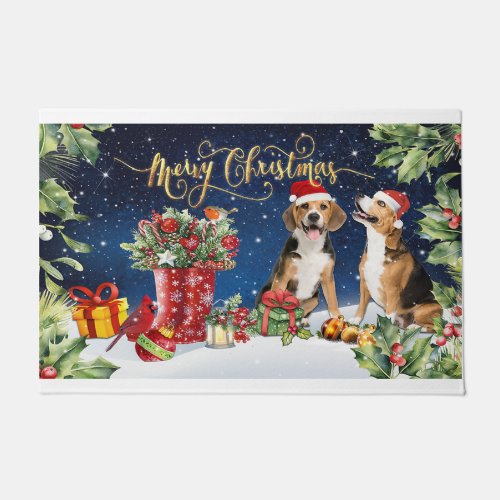 Mery Christmas Dog Dog Lover Dog Gift New Year Doormat