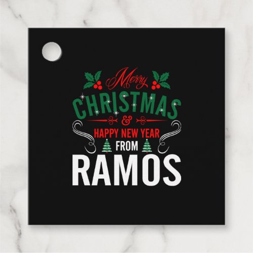mery christmas happy new year from ramos favor tags