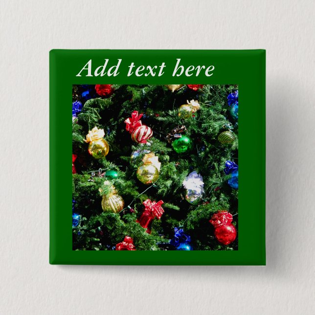 Meryy Christmas_ Pinback Button (Front)