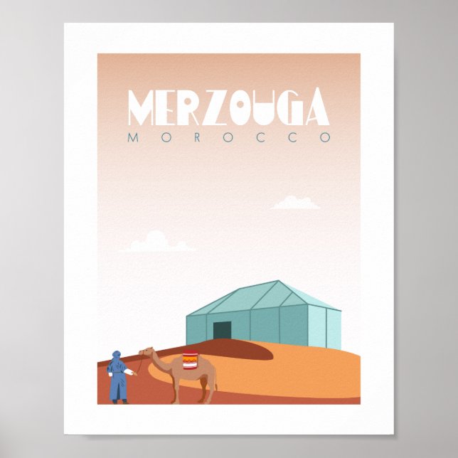 Merzouga city morocco poster (Front)