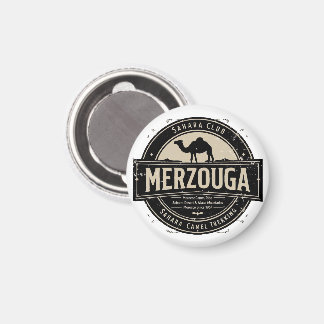 Merzouga Sahara Camel Ride Vintage Badge | Retro M Magnet