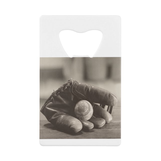 MES01BWD1 Ball in Mitt.tif Credit Card Bottle Opener (Front)