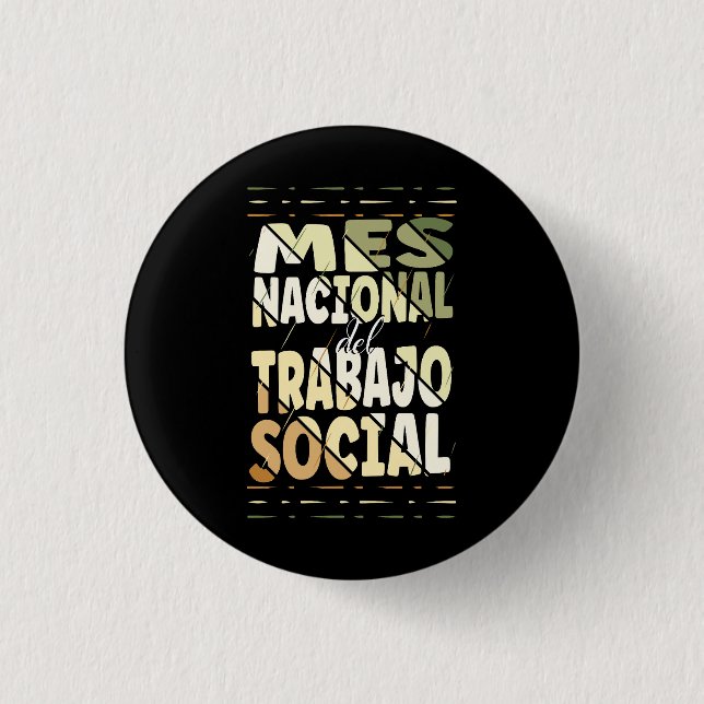 Mes Nacional del Trabajo Social, Social Worker Button (Front)