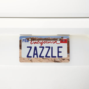 Mesa Arch and Tumbleweed at Canyonlands License Plate Frame