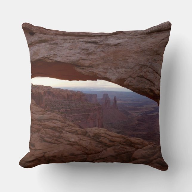 Mesa Arch from Canyonlands National Park Throw Pillow (Front)