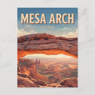 Mesa Arch Moab Utah Postcard