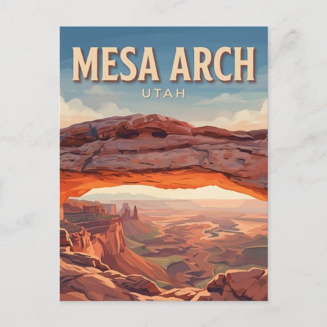Mesa Arch Moab Utah Postcard (Front)